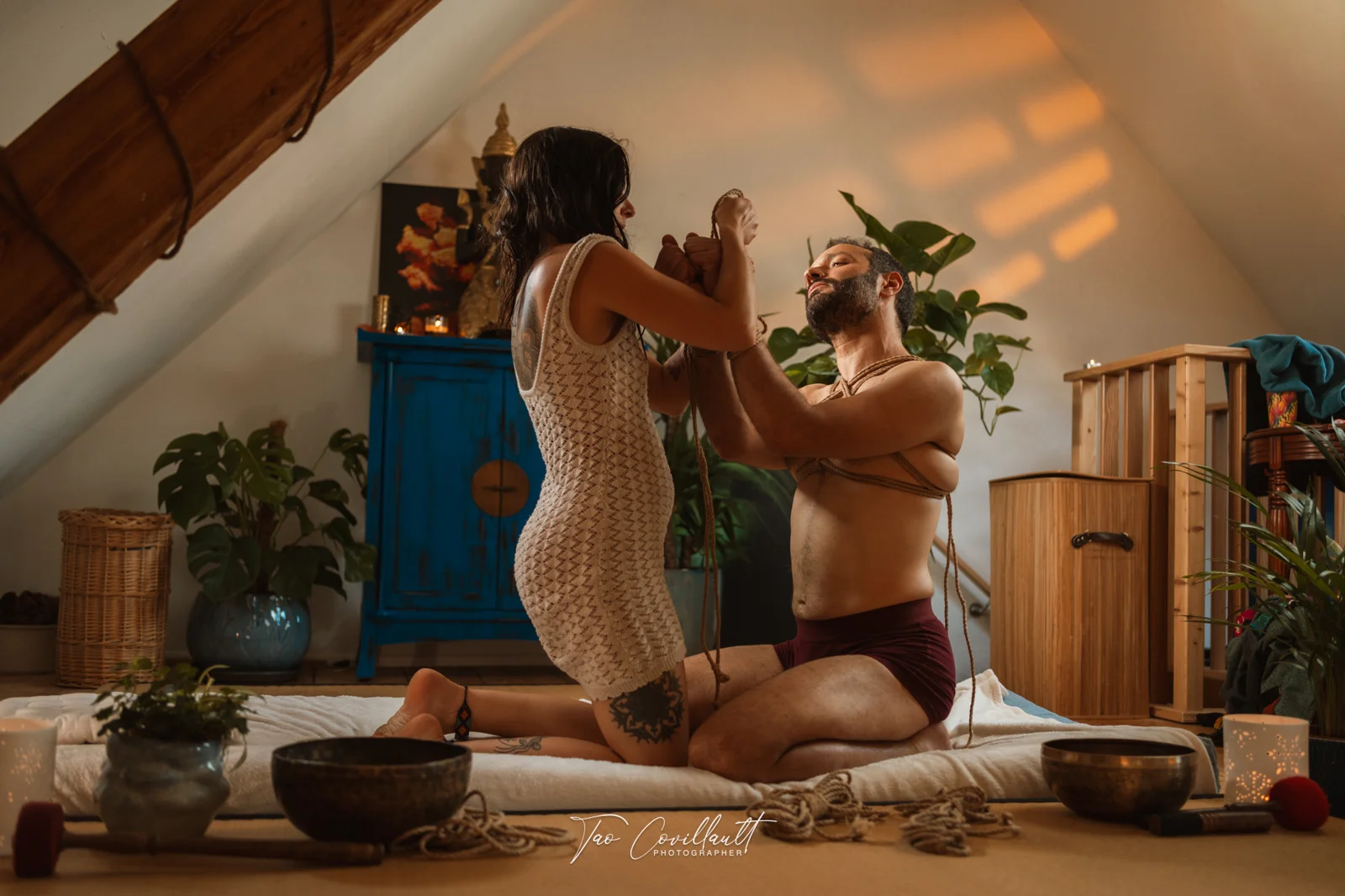 Elise — Massage & Shibari session — photograph 108